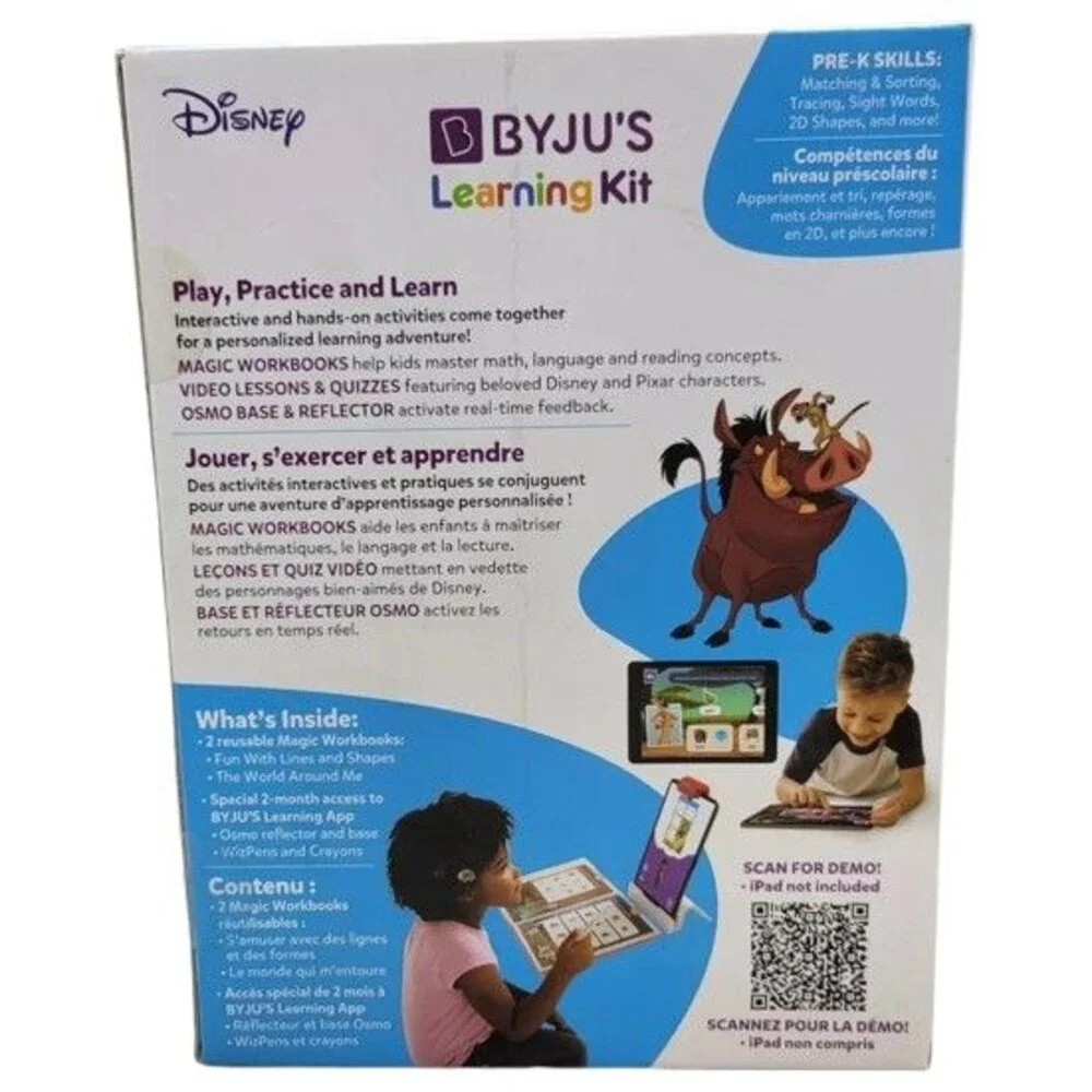 BYJUS Learning Kit: Disney Pre K Introductory Edition Preschool Workbooks, *New